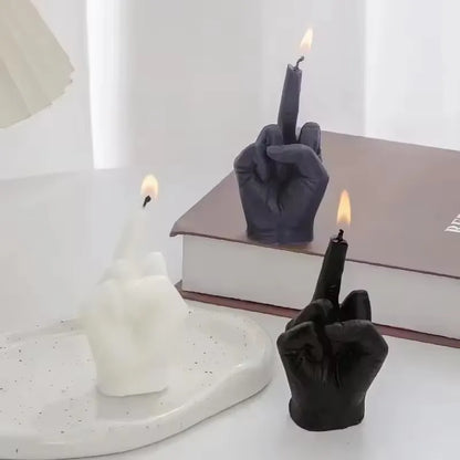 Creative Middle Finger Scented Candle – Funny Quirky Home Decor & Birthday Gift Ornament