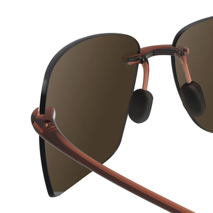 JULI Polarized Classic Sports Rimless Sunglasses – Ultralight Rectangle Frame for Men, Ideal for Fishing, Driving, UV400 Protection, Model MJ8009