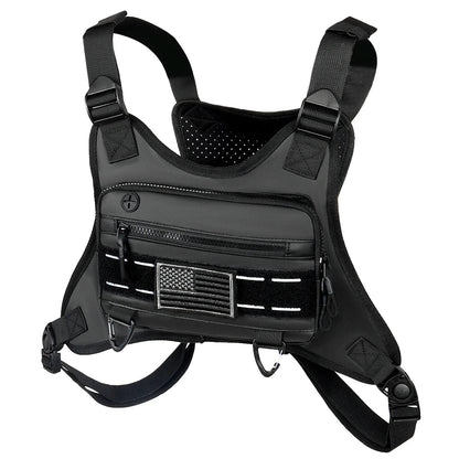 Sports Chest Bag – Lightweight Waterproof Running Vest with Pocket, Phone Holder & Large Capacity Tactical Front Pack