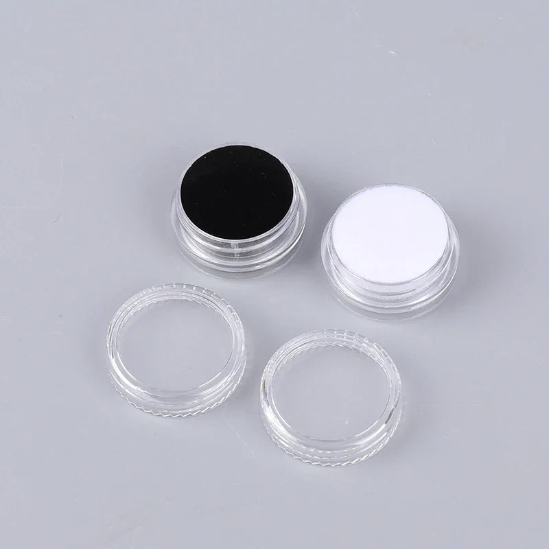 Transparent Round Gemstone Display Box – Jewelry, Gems, Loose Diamond Storage Container with Lid
