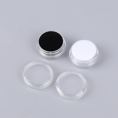 Transparent Round Gemstone Display Box – Jewelry, Gems, Loose Diamond Storage Container with Lid