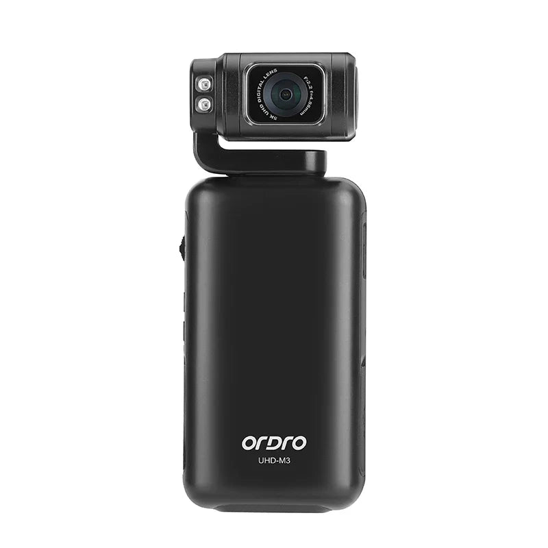 Ordro M3 Pocket Digital Camcorder — 5K 30FPS with Image Stabilization & Large Screen, Handy Travel Vlog Camera