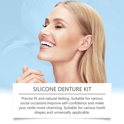 False Teeth Beauty Kit – Smile Veneers, Fake Tooth Denture for Whitening, Oral Care & Cosmetic Braces