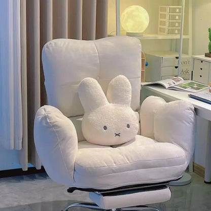 Miffy Black-Eyes Plush Toy - Kawaii Soft Pillow Cushion for Sofa, Bed & Kids’ Gifts