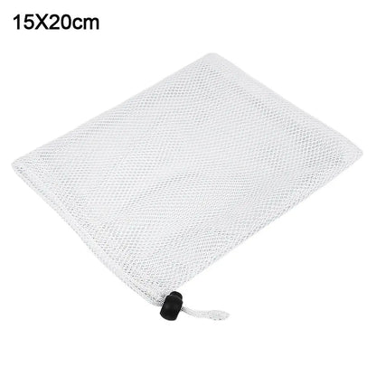 Durable Nylon Mesh Drawstring Bag – Multi-Purpose Outdoor Travel Storage Pouch for Camping Gear