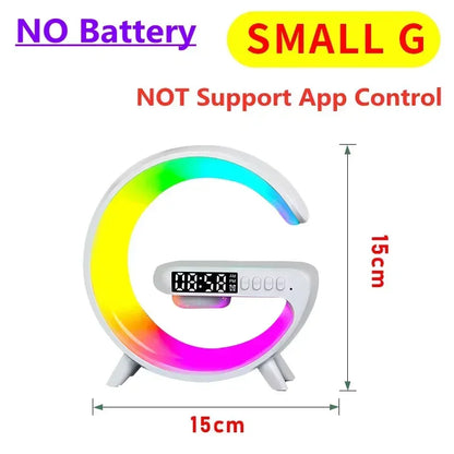 Multifunction Wireless Charger Pad — Stand, Speaker, TF Card, RGB Night Light, Fast Charging Station for iPhone 16/15, Samsung, Xiaomi, Huawei