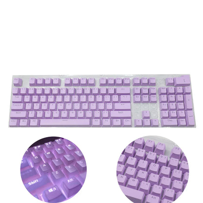 104PCS Universal Mechanical Keyboard Keycaps – Ergonomic Blank Replacement for Cherry MX Backlit Keyboards