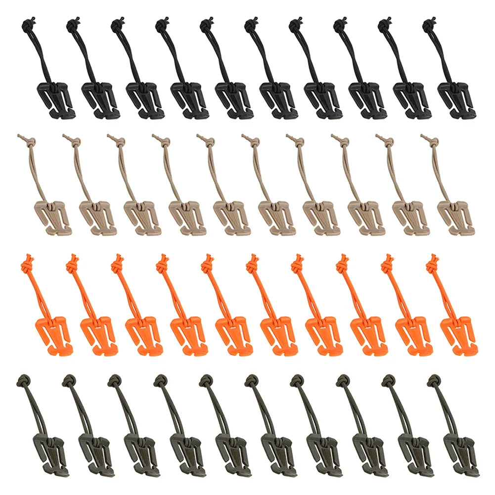 1PCS Backpack Buckle Clamp Carabiner - Survival Gear Tools, Outdoor Nylon Camping Bag Hanger Hook for Wild Hiking