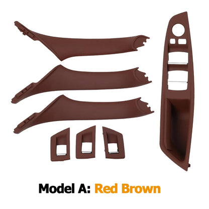 LHD/RHD Car Interior Door Armrest Handle Set | Beige, Black, Brown, Oyster for BMW 5 Series F10 F11 523i-530i