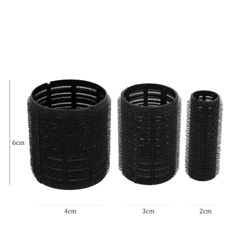 Self-Grip Hair Rollers Set: 4/6/8pcs Heatless Curlers for Volume and Bangs - DIY Styling Tools with Self-Adhesive Hook