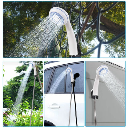 Portable Camping Shower | USB Rechargeable Electric Pump | Ideal for Camping, Car Washing, Gardening, and Pet Cleaning