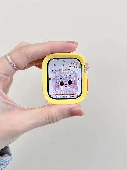 Candy Silicone Apple Watch Case & Strap - Protective Band Cover for Series 11 10 9 8 7 SE 6 5 4 Ultra 49mm 45mm 41mm 44mm 40mm