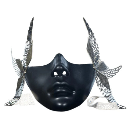 Adult Mechanical Half-Face Masquerade Mask — Cosplay & Halloween Dress-Up Prop for Men & Women Gift