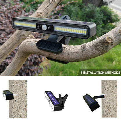 Illuminate Your Outdoor Space with Waterproof Solar LED Lamp - Decorative Clip Lamp for Garden Landscape, Wall Hanging Solar Light for Home Garden Lighting
