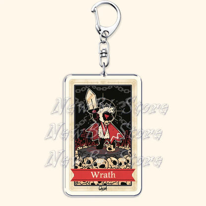 Funny Dark Video Game Sheep Keychain – Cute Lamb & Goat Bag Accessory Gamer Gift