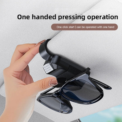 Universal Car Sunglasses Holder Clip – Auto Glasses Storage Organizer Accessory for Subaru XV Forester WRX BRZ & More Models
