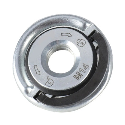 M14 Angle Grinder Quick Release Self-Locking Flange Nut - Pressing Plate Power Chuck for Efficient Grinding