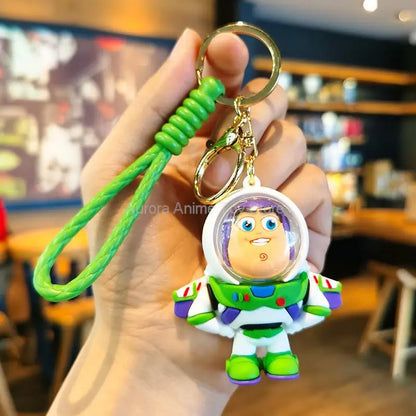 Kawaii Anime Disney Toy Story Keychain – Cartoon Doll Pendant Keyring for Kids, Personalized Gift