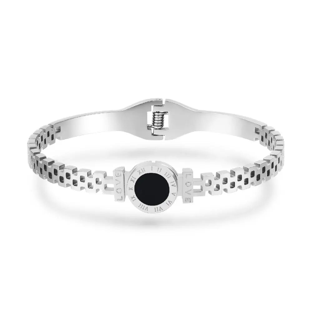 Men's & Women's Fashion Roman Digital Watch – Stainless Steel Bracelet for Travel, Banquet, Party & Gifts