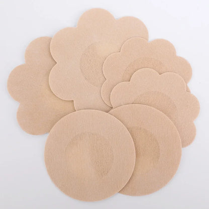 10-200PCS Women’s Nipple Cover Stickers – Invisible Self-Adhesive Disposable Bra Pasties & Chest Lift Tape