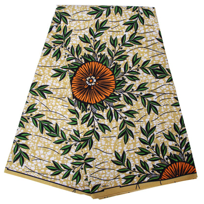 African Real Wax Ankara Fabric - Nigerian Print 100% Polyester Fabric for Women