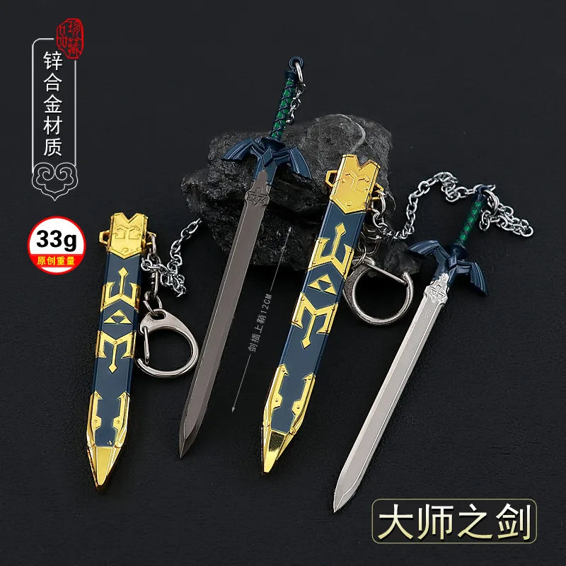 12CM Legend of Zelda Master Sword – Full Metal Craft Ornament with Sheath