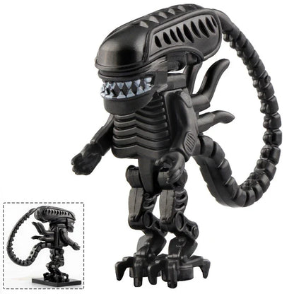 Locking Alien Action Figure — Prometheus Ice Monster Robot Building Blocks Toy, Educational Gift for Children