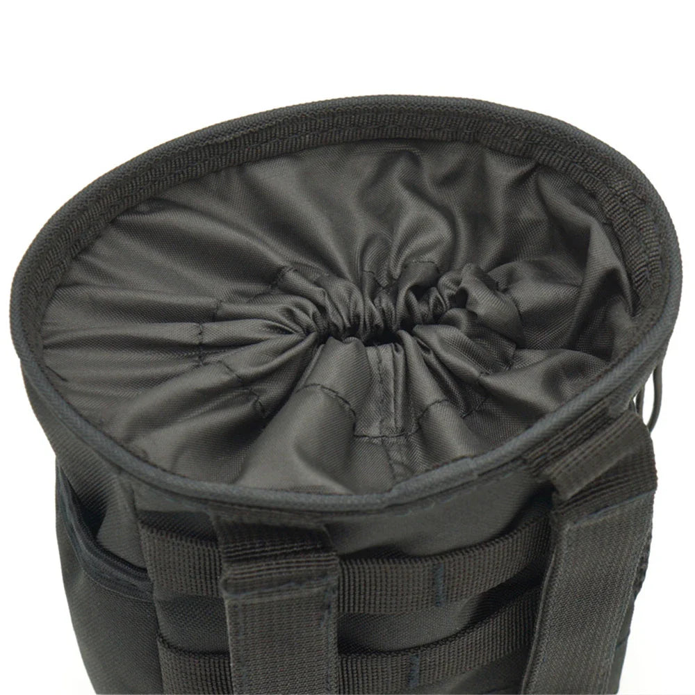 Outdoor Tactical Molle 800D Nylon Dump Drop Pouch - 3-5L Recycle Waist Pack for Ammo and Essentials - Ideal Airsoft Military Accessories Bag