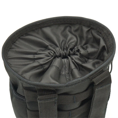 Outdoor Tactical Molle 800D Nylon Dump Drop Pouch - 3-5L Recycle Waist Pack for Ammo and Essentials - Ideal Airsoft Military Accessories Bag