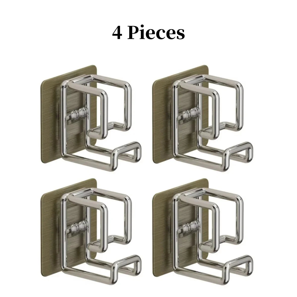1/2/4/6PCS Stainless Steel Washbasin Hooks — Multifunction Punch-Free Kitchen & Bathroom Rack, Towel & Basin Storage Holder