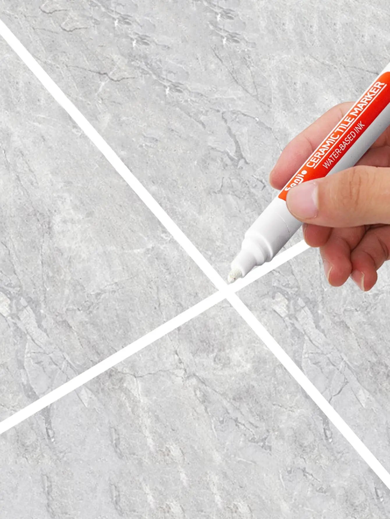 PC Ceramic Tile Gap Color Repair Pen - Waterproof and Anti-Mildew Whiteboard Pen for Bathroom Wall and Floor Tiles
