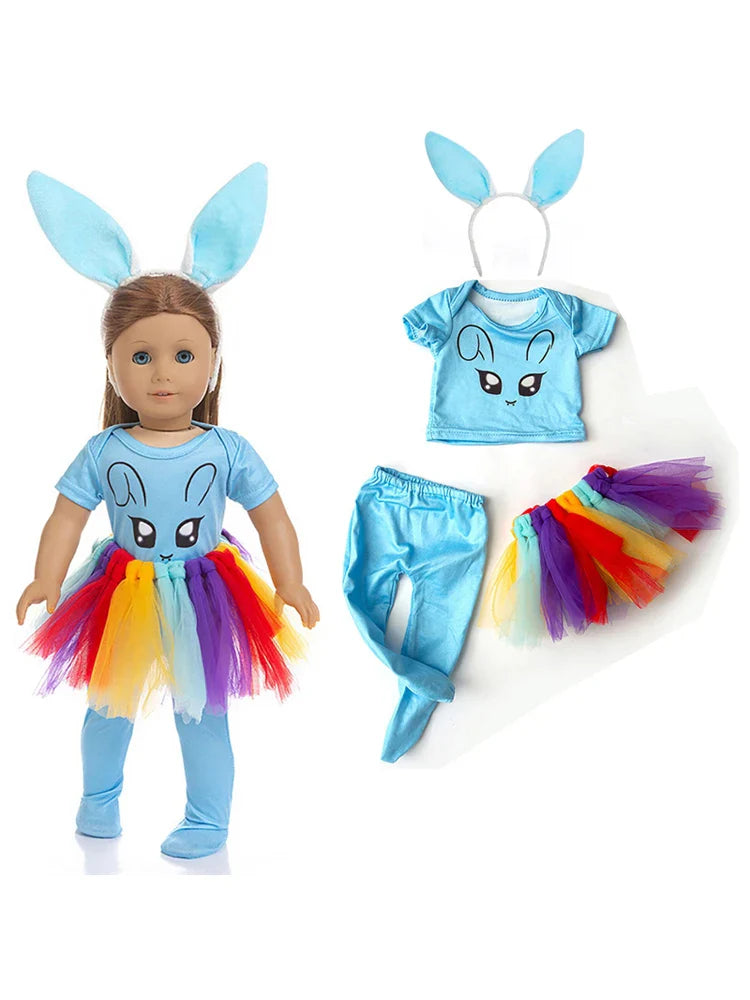 18-Inch Girl Doll Winter Coat – Jacket Outfit for 43cm Newborn Baby Dolls