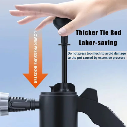 2L Hand Pump Foam Sprayer | High Pressure Pneumatic Washer and Snow Foam Spray Bottle for Car and Home Cleaning