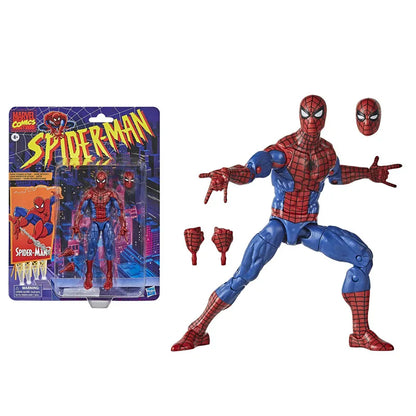 Hasbro Spider-Man 2099 Miguel O’Hara Action Figure — Legends Venom & Deadpool, Change Face Statue Model Doll Toy Gift for Kids