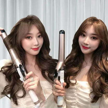 Professional Electric Hair Curler – 9-38mm Temperature Adjustable Curling Iron Wand with LCD Display