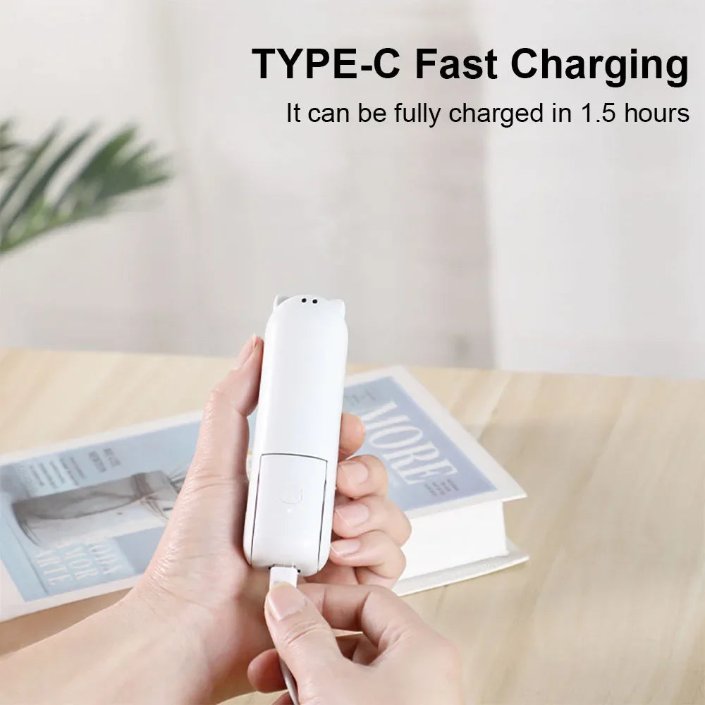 Portable Mini Handheld USB Fan – Rechargeable Folding Pocket Fan with Battery, Cooling Hand Fan and Power Bank Function