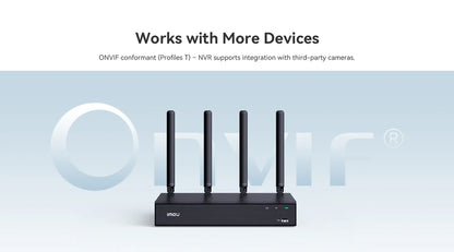 IMOU 10/18CH Wireless NVR – Dual-Band 2.4/5GHz Wi-Fi Network Security System, Metal Shell