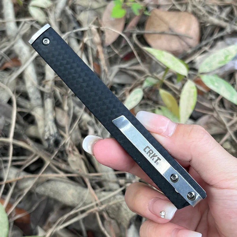 7096 Premium Folding Survival Knife – High Hardness Stainless Steel EDC Camping Knife