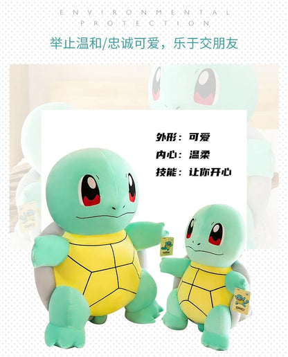45cm Squirtle Plush Doll – Large Kawaii Pokémon Stuffed Turtle Pillow, Cute Christmas Gift Toy for Boys & Girls