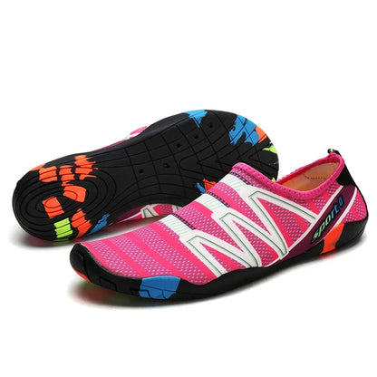 Water Sports Aqua Barefoot Shoes - Unisex Outdoor Beach Shoes for Swimming, Gym, Running, Yoga - Men's and Women's Sneakers Footwear