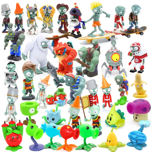 Plants vs Zombies Pea Shooter Action Figure — PVZ Boss Toy Doll Shooting Dave Allstar Gift for Kids