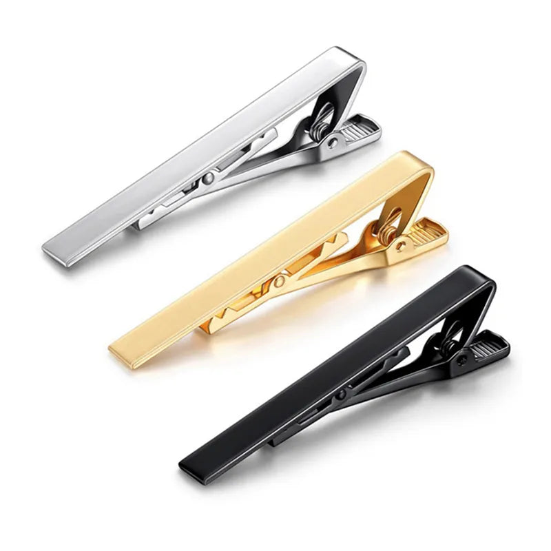 Metal Tone Tie Clip: Fashionable Necktie Accessory for Men - Simple Bar Clasp for Practical Mens Collar Clip Style