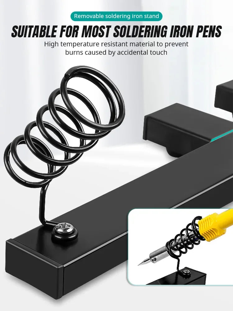 360° Adjustable PCB Holder Stand – Rotating Motherboard Circuit Board Jig Clamp for Soldering & Repair Assembly Tool