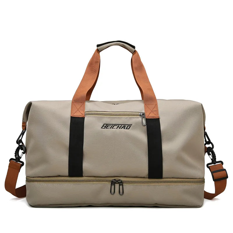 Travel Gym Bag – Short-Distance Luggage & Portable Fitness Duffel, Shoulder, Crossbody, and Weekender Carry-On Bag
