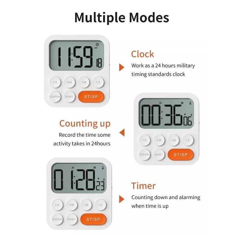 NOKLEAD Multifunctional Kitchen Timer – Digital Cooking Timer for Home & Camping, Practical Cooking Tool