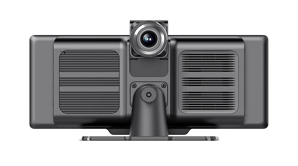10.26'' 4K Dash Cam Car Mirror Video Player - Wireless CarPlay, Android Auto, GPS, and Rearview Camera Monitor