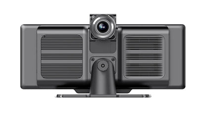 10.26'' 4K Dash Cam Car Mirror Video Player - Wireless CarPlay, Android Auto, GPS, and Rearview Camera Monitor