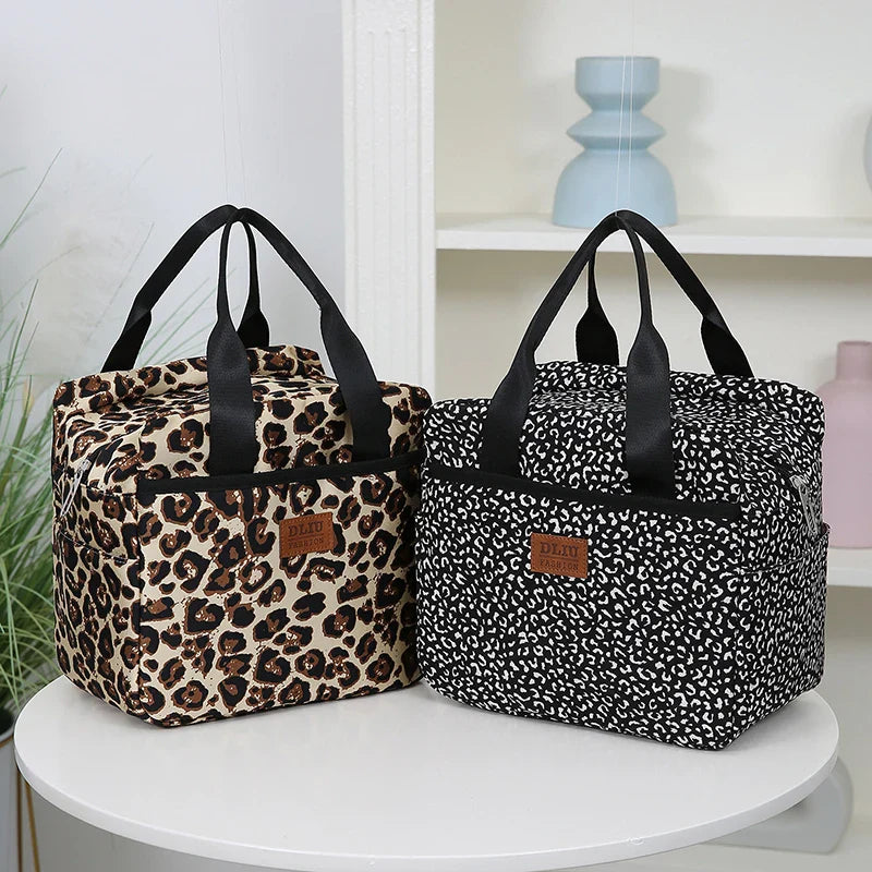 Thickened Nylon Insulated Lunch Bag – Large Capacity Portable Lunch Box with Aluminum Foil Lining for Work, Picnic, or School