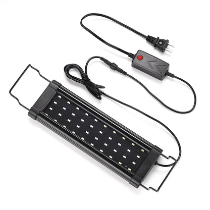 Aquarium LED Light – Super Slim RGB Fish Tank Grow Light, Waterproof Clip Lamp for Aquatic Plants, 31-120cm