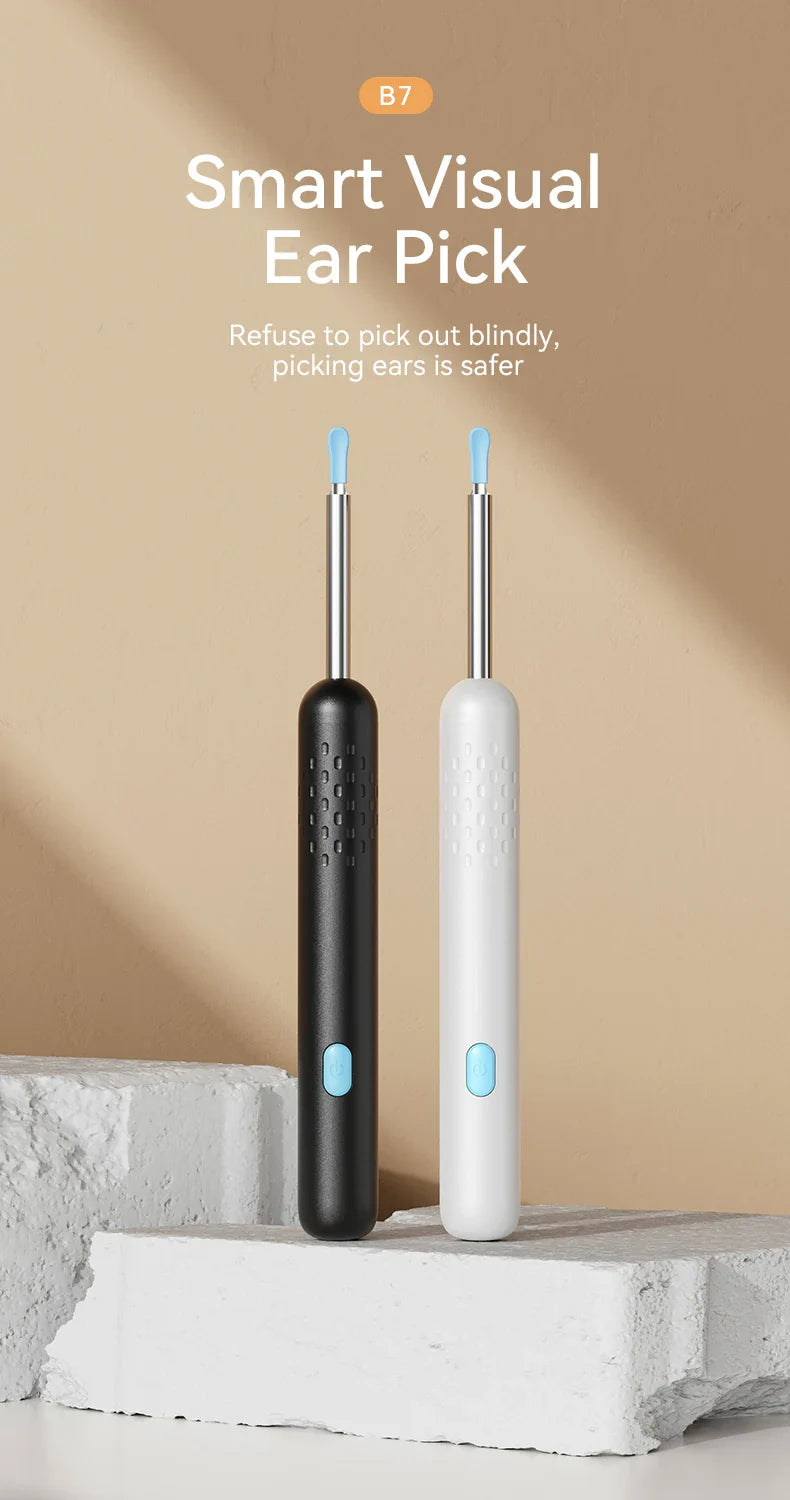 Ear Wax Removal Tool with 8M HD Camera – Ear Cleaner Endoscope with 6 LED Lights, Ear Cleaning Kit for Adults & Children